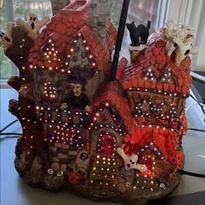 Fiber Optic Witch House Flying Witches
10”